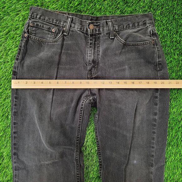LEVIS 514 Straight Jeans 32x31 (33x32) Black Faded All-Over - Picture 11 of 16